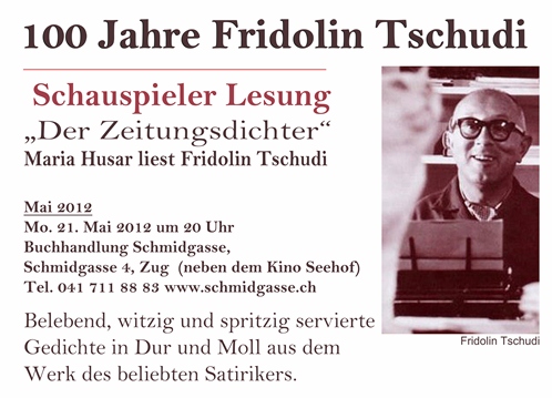 Maria Husar liest Fridolin Tschudi